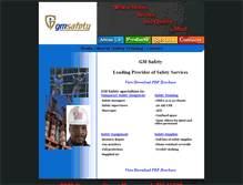 Tablet Screenshot of gmsafety.com
